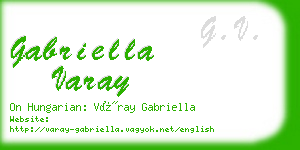 gabriella varay business card